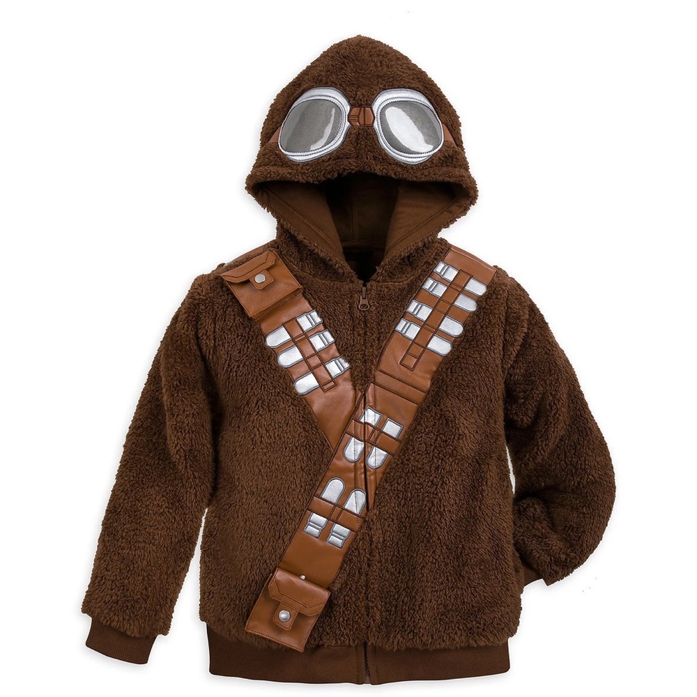 Disney Star Wars Chewbacca zip hoodie/costume/jacket kids sz 7/8